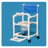 IPU Standard Line Shower Commode Chair with Footrest and Lap Bar