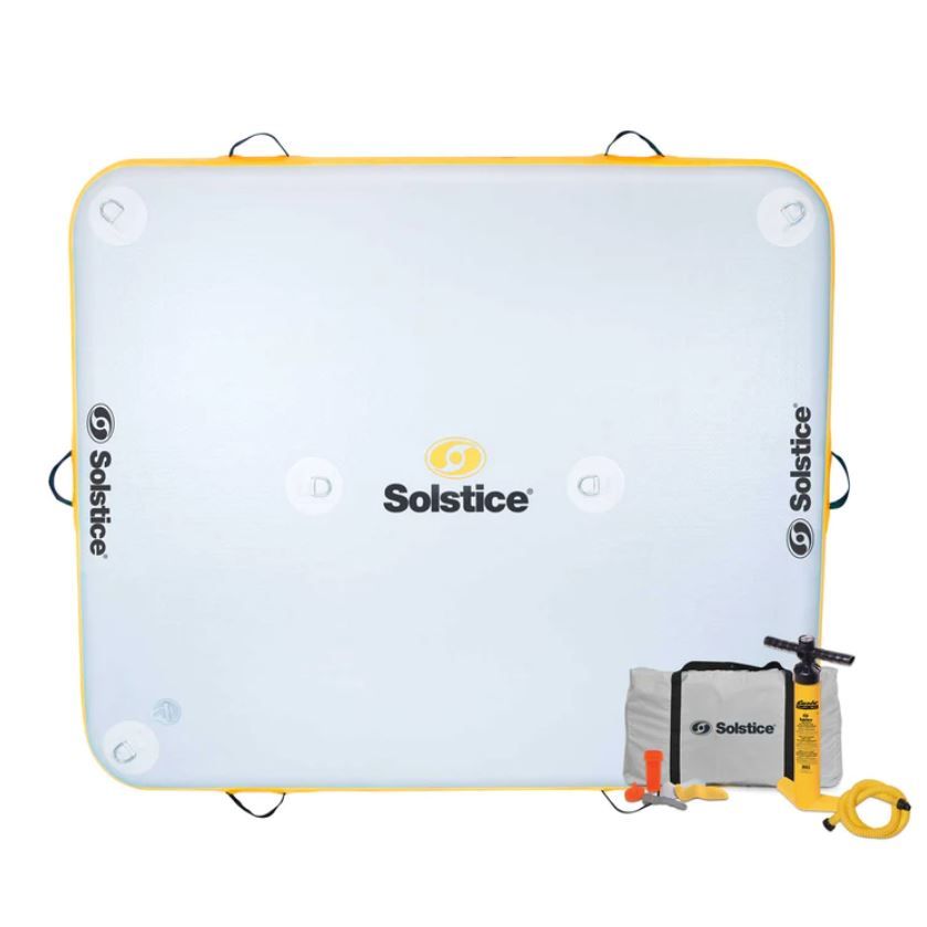 Swimline Solstice 6 x 5 ft. Inflatable Floating Lounge Dock
