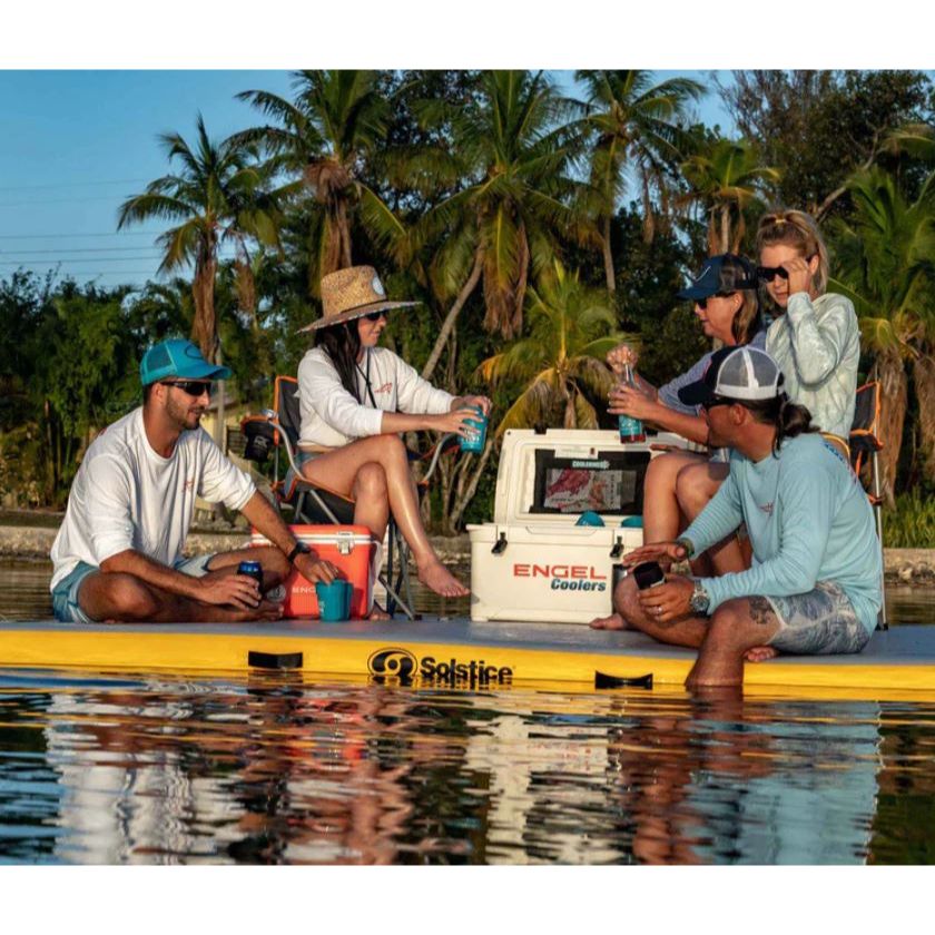Swimline Solstice 10 x 8 ft. Inflatable Floating Lounge Dock
