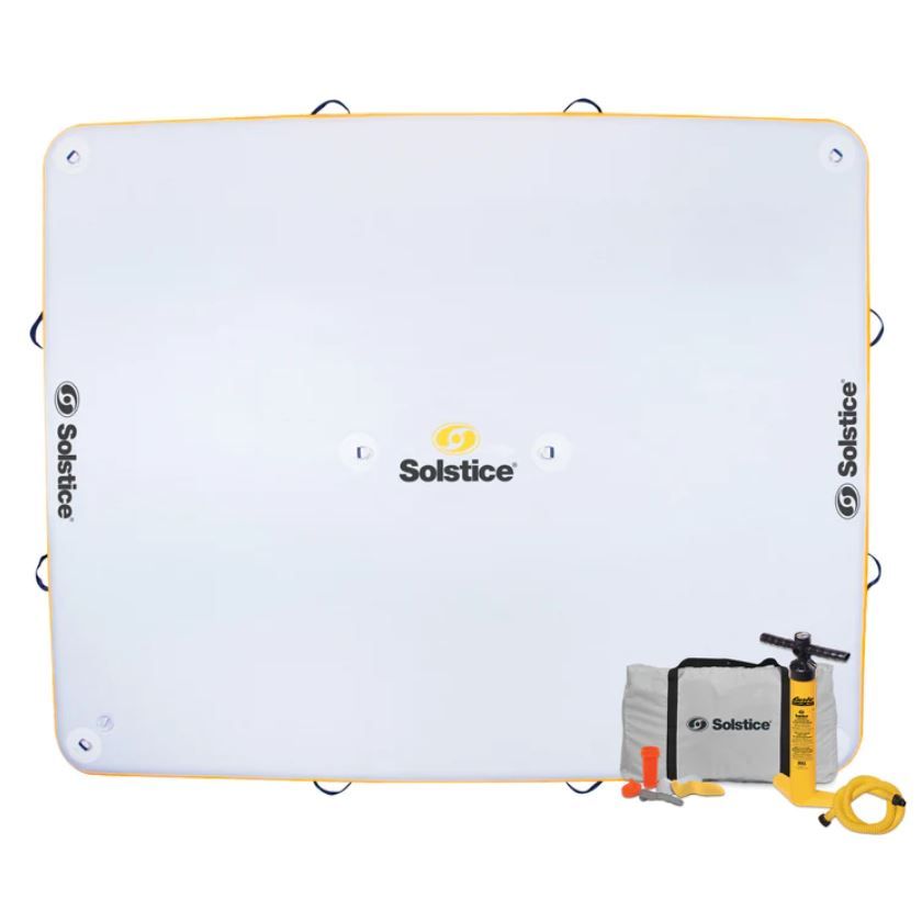 Swimline Solstice 10 x 8 ft. Inflatable Floating Lounge Dock