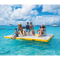 Swimline Solstice 10 x 10 ft. Inflatable Floating Lounge Dock