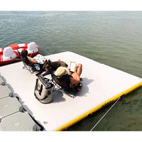 Swimline Solstice 10 x 10 ft. Inflatable Floating Lounge Dock