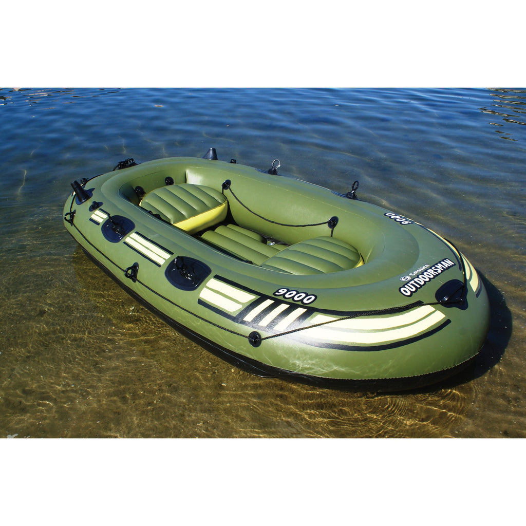 Solstice Outdoorsman 4-Person 9' Fishing Inflatable Boat