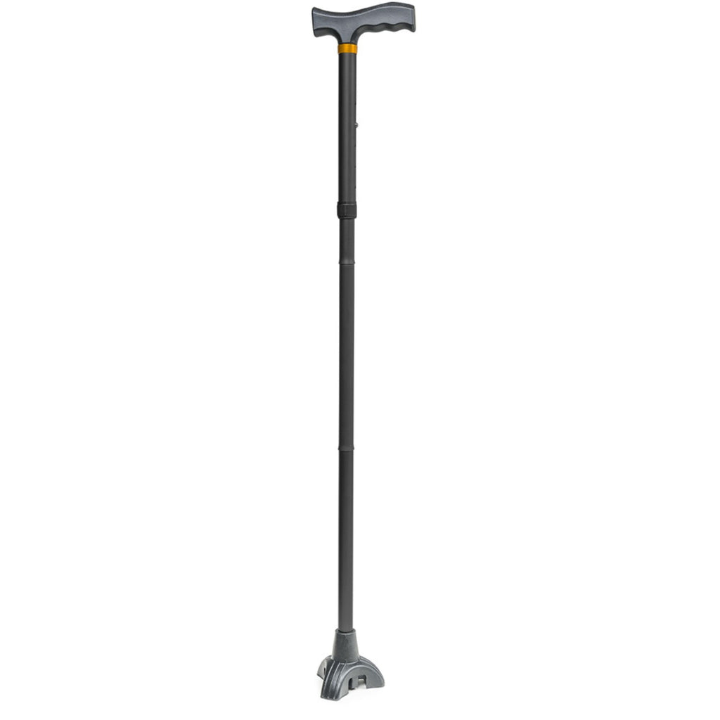 Graham Field Tri-Step Folding Cane, Height Adjustable Stability Aid, 4/Case