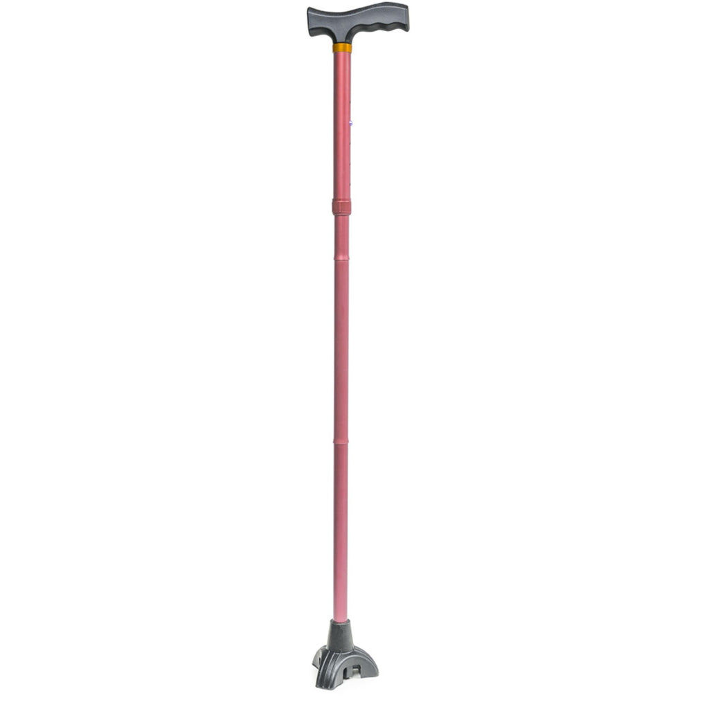 Graham Field Tri-Step Folding Cane, Height Adjustable Stability Aid, 4/Case