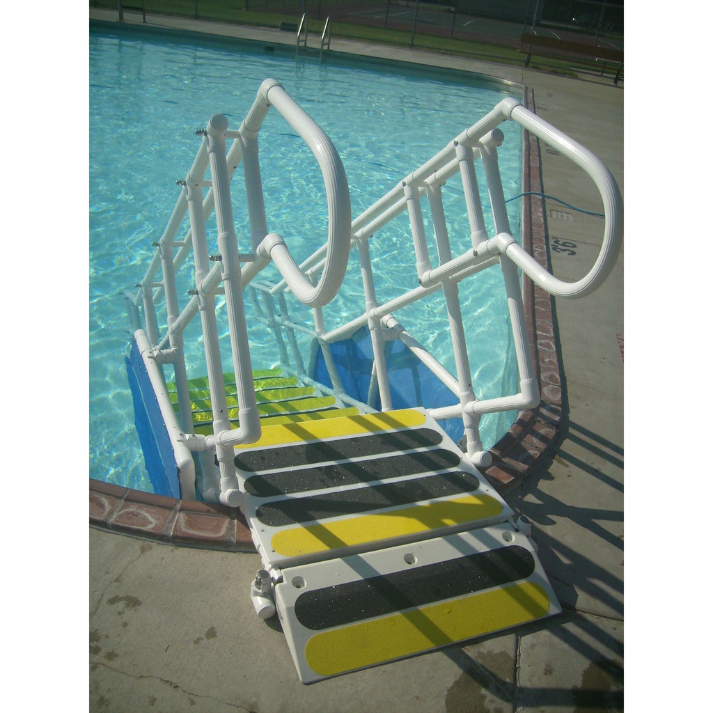 AquaTrek ADA Compliant Portable Pool Steps – Accessible Aquatic Entry System
