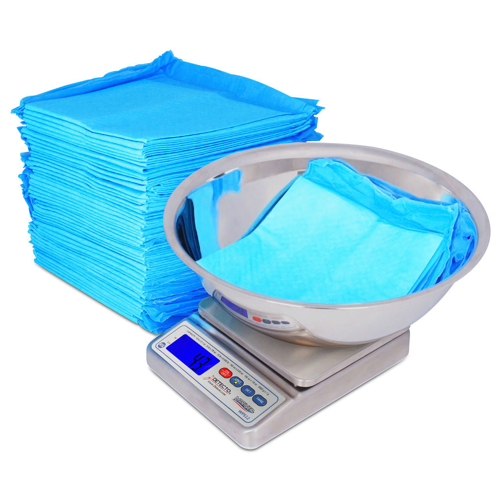 Detecto WPS12UT Waterproof Digital Wet Diaper Scale with Utility Bowl