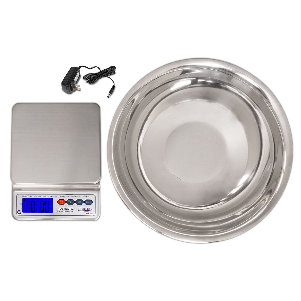 Detecto WPS12UT Waterproof Digital Wet Diaper Scale with Utility Bowl
