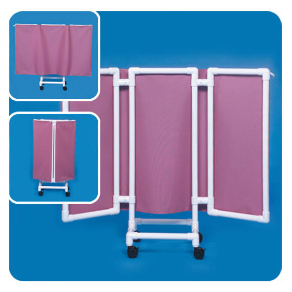 IPU Wheeled Privacy Screen | Antimicrobial Mobile Partition for Clinical Patient Privacy